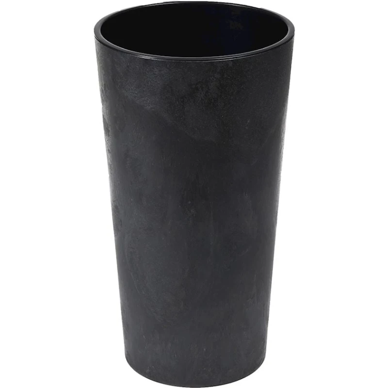 Bitkilər üçün dibçək Lamela Lilia Eco, 26х14 sm, qara