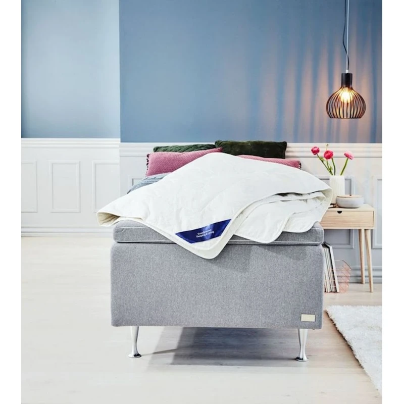 Одеяло JYSK Liaberget, 135x200 см, односпальное, летнее, лен/шелк, бежевый