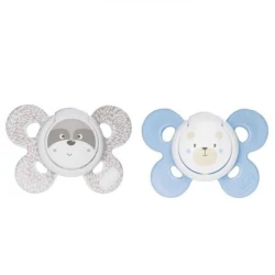 Набор пустышек Chicco Physio Comfort Boy, 0-6 месяцев, силикон, 2 шт Набор пустышек Chicco Physio Comfort Boy, 0-6 месяцев, силикон, 2 шт