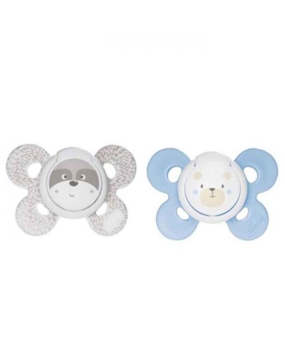Əmziklər dəsti Chicco Physio Comfort Boy, 0-6 ay, silikon, 2 əd