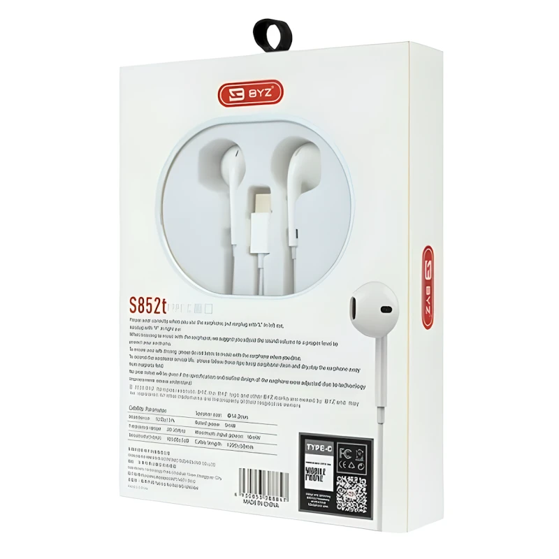 Simli qulaqlıq BYZ S852t White