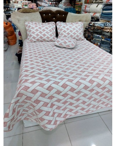 Yataq dəsti MiraNova SF-414, ikinəfərlik, rəngbərəng, örtük 250x260 sm, dekorativ yastıq 45x45 sm, yastıq üzü 60x80 sm (2 əd)