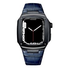 Qayış və çexol Greatcase SW630 Apple Watch 45mm üçün Black/Blue