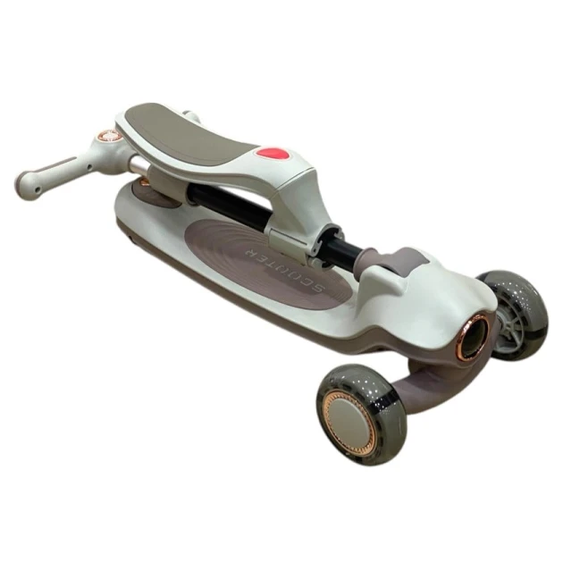 Детский самокат M5282, белый/серый