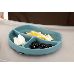 Набор детской посуды Babyjem, силикон, 4 предмета, зеленый