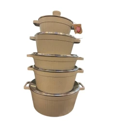 Набор кастрюль sweet-maxi 20/09, бежевый, 5 предметов