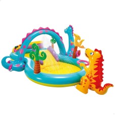 Intex Dino Sürüşgəci və Hovuzu, 302x229x112sm