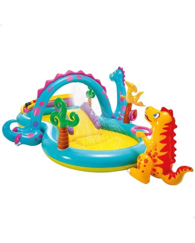Intex Dino Sürüşgəci və Hovuzu, 302x229x112sm