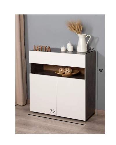 Komod Box up Wh, 80х35х75 sm, LDSP, boz