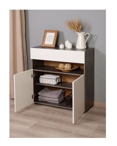 Komod Box up Wh, 80х35х75 sm, LDSP, boz