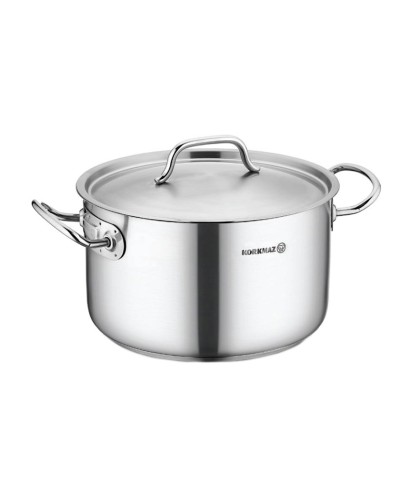 Qazan Korkmaz A2743 Proline Gastro, 25 l, paslanmayan polad, qapaqlı, gümüşü