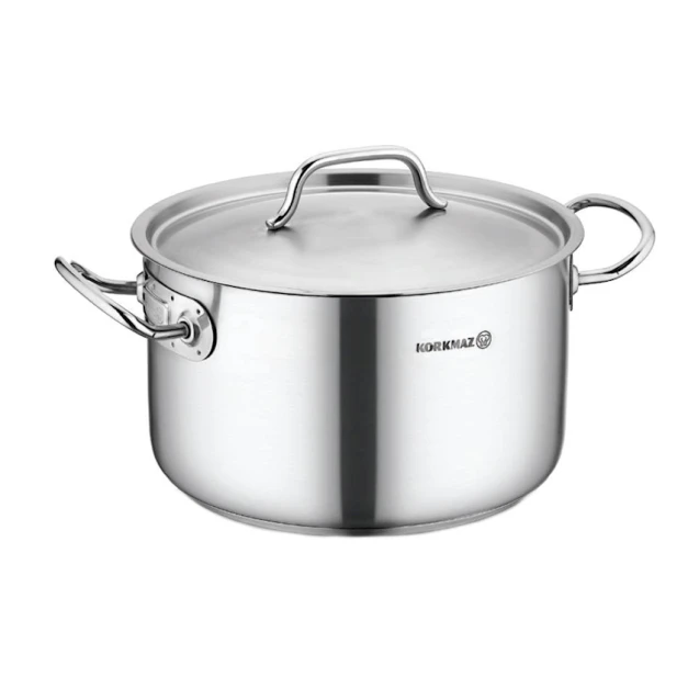 Кастрюля Korkmaz A2743 Proline Gastro, 25 л, нержавеющая сталь, с крышкой, серебристая Кастрюля Korkmaz A2743 Proline Gastro, 25 л, нержавеющая сталь, с крышкой, серебристая