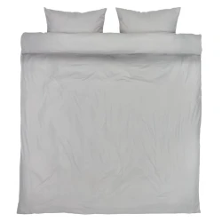 Комплект постельного белья JYSK Kate Micro, пододеяльник 200x220 см, наволочки 50x70/75 см, евро, полиэфирное микроволокно, серый