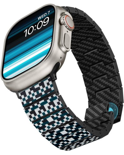 Kəmər Pitaka band Mosaic Apple Watch üçün 42/44/45/49 mm - 7493554148268