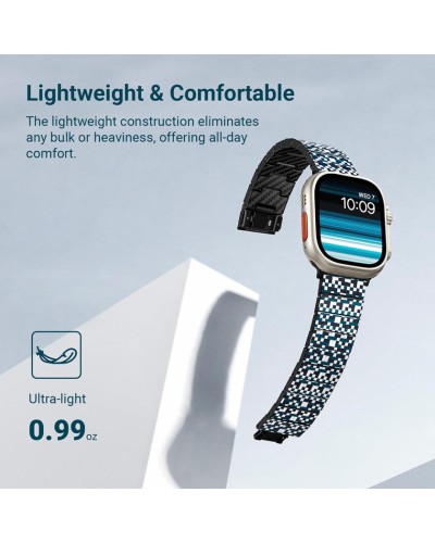 Kəmər Pitaka band Mosaic Apple Watch üçün 42/44/45/49 mm - 7493554148268