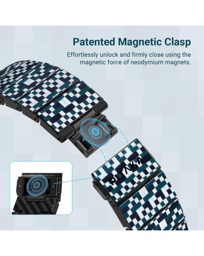 Kəmər Pitaka band Mosaic Apple Watch üçün 42/44/45/49 mm - 7493554148268