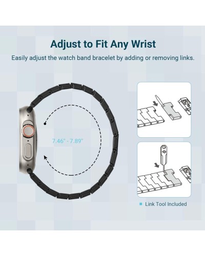 Kəmər Pitaka band Mosaic Apple Watch üçün 42/44/45/49 mm - 7493554148268