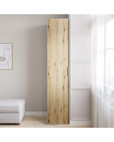 Şkaf Art Mebel 20, laminat, qəhvəyi/ağ, 210x60x45 sm