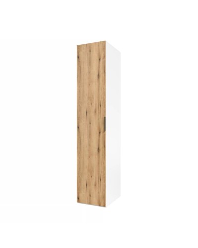 Şkaf Art Mebel 20, laminat, qəhvəyi/ağ, 210x60x45 sm