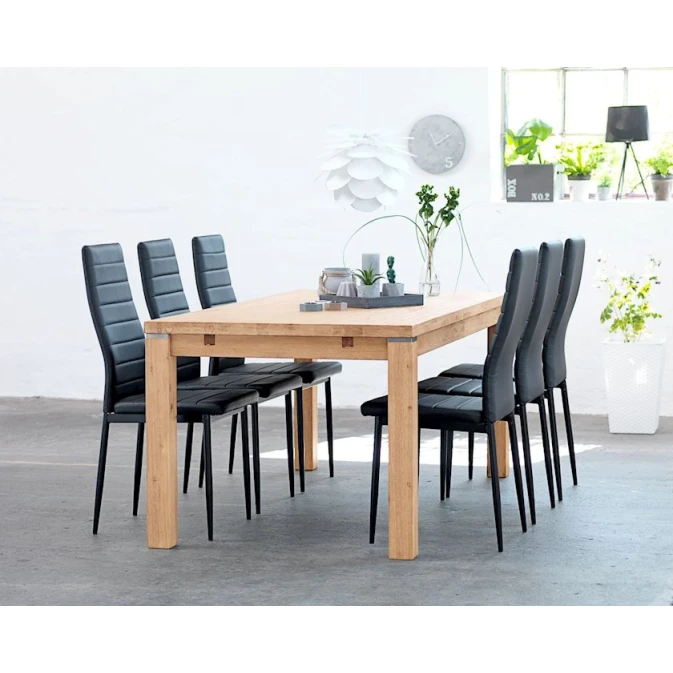 Стул JYSK Toreby, искусственная кожа, черный, 43х98х51 см, 4 шт