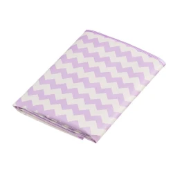 Детский наматрасник Roxy Kids R-0075, белый/сиреневый, 100x68 см Детский наматрасник Roxy Kids R-0075, белый/сиреневый, 100x68 см