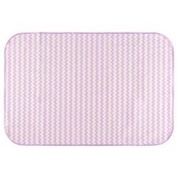 Детский наматрасник Roxy Kids R-0075, белый/сиреневый, 100x68 см Детский наматрасник Roxy Kids R-0075, белый/сиреневый, 100x68 см