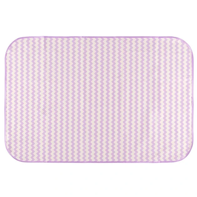 Детский наматрасник Roxy Kids R-0075, белый/сиреневый, 100x68 см Детский наматрасник Roxy Kids R-0075, белый/сиреневый, 100x68 см