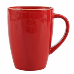 Кружка Porland Seasons, фарфор, красная, 285 мл Кружка Porland Seasons, фарфор, красная, 285 мл