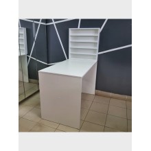 Manikür masası 3563_M3Au24StolManikurPolkaLakiWh, 100х130х54 sm