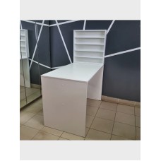 Manikür masası 3563_M3Au24StolManikurPolkaLakiWh, 100х130х54 sm