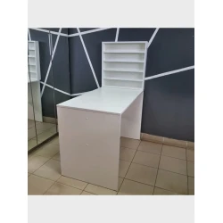 Маникюрный стол 3563_M3Au24StolManikurPolkaLakiWh, 100х130х54 см