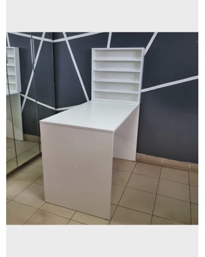 Manikür masası 3563_M3Au24StolManikurPolkaLakiWh, 100х130х54 sm