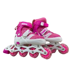 Роликовые коньки для детей K603C, размер М (34-37), розовый Роликовые коньки для детей K603C, размер М (34-37), розовый