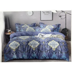 Комплект постельного белья Sahara SHA-000067 пододеяльник 200x220, простыня 230x240, наволочки 50x70, двуспальный, сатин, разноцветный