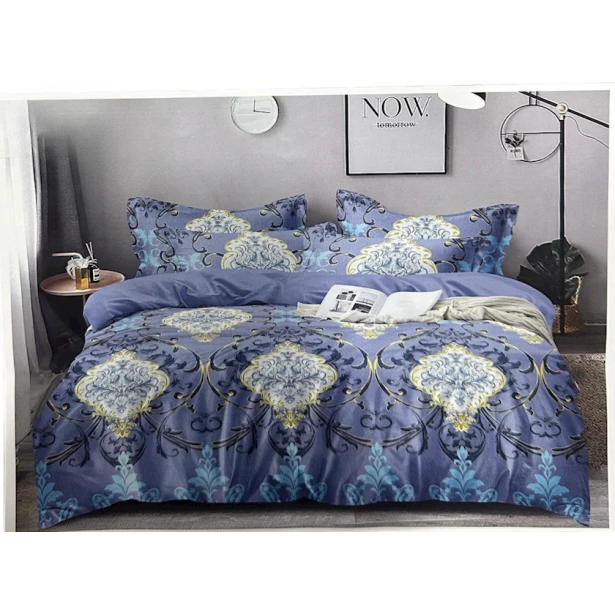 Комплект постельного белья Sahara SHA-000067 пододеяльник 200x220, простыня 230x240, наволочки 50x70, двуспальный, сатин, разноцветный