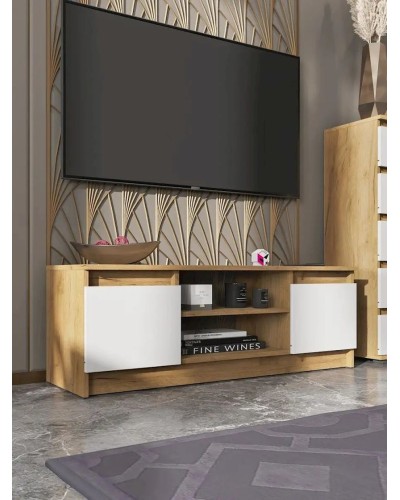 TV üçün tumba 3563_LETNEWPicWhZol, LDSP, rəngbərəng, 40x36x114 sm