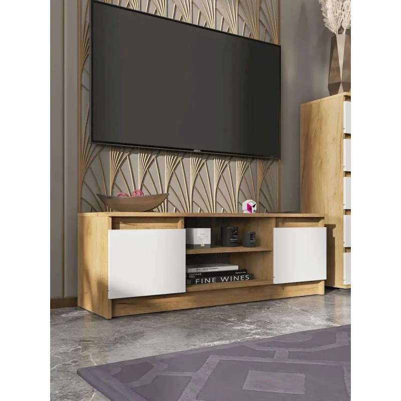 TV üçün tumba 3563_LETNEWPicWhZol, LDSP, rəngbərəng, 40x36x114 sm