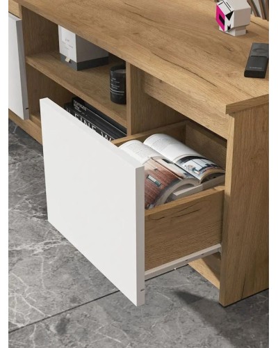 TV üçün tumba 3563_LETNEWPicWhZol, LDSP, rəngbərəng, 40x36x114 sm