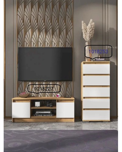 TV üçün tumba 3563_LETNEWPicWhZol, LDSP, rəngbərəng, 40x36x114 sm