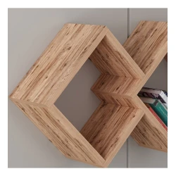 Divar rəfi Art Mebel 142, laminat, 100х40х20 sm, qəhvəyi