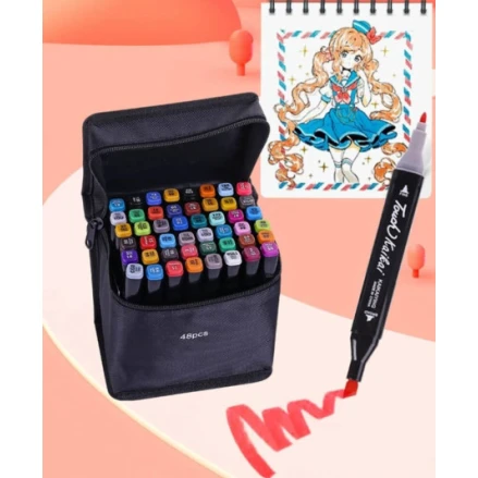 Набор маркеров для рисования Touch Coco, двухсторонние, 48 цветов Набор маркеров для рисования Touch Coco, двухсторонние, 48 цветов