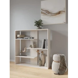 Stellaj 3563_StellajNapolDubWhite, 110x110x26.6 sm, LDSP, ağ