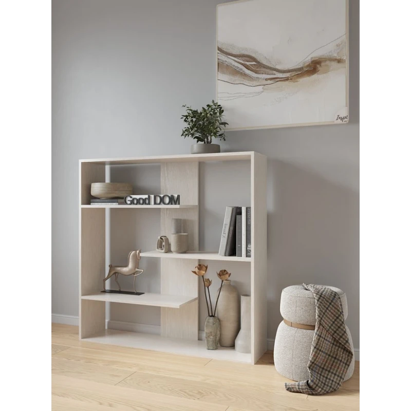 Stellaj 3563_StellajNapolDubWhite, 110x110x26.6 sm, LDSP, ağ