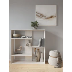 Stellaj 3563_StellajNapolDubWhite, 110x110x26.6 sm, LDSP, ağ