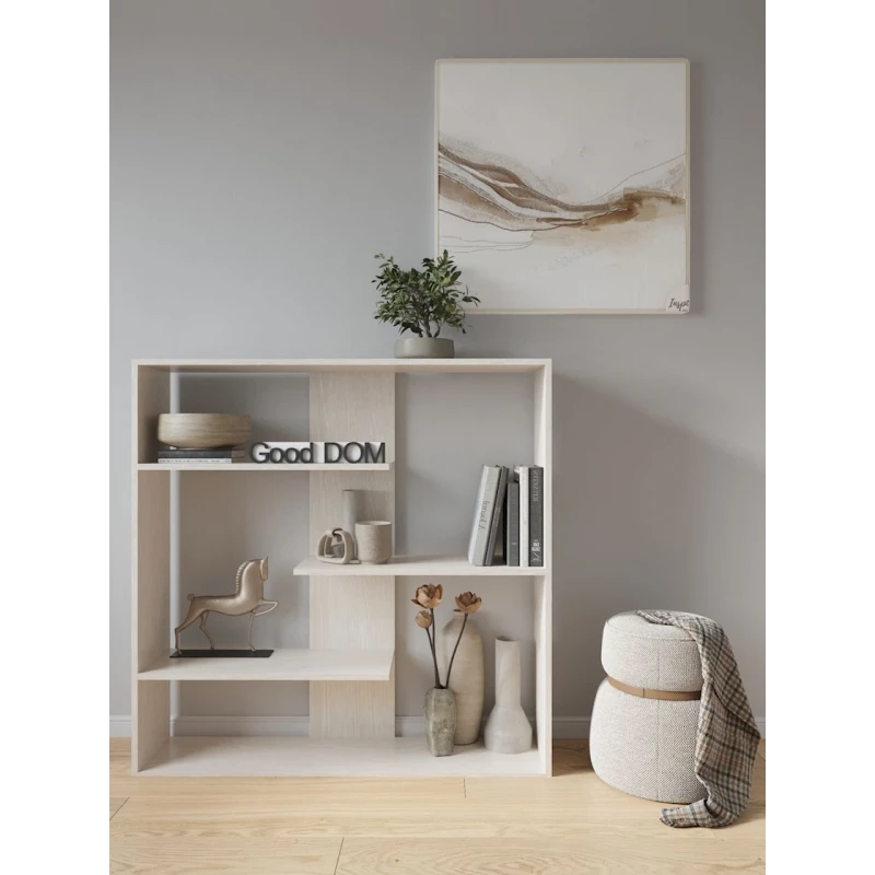 Stellaj 3563_StellajNapolDubWhite, 110x110x26.6 sm, LDSP, ağ