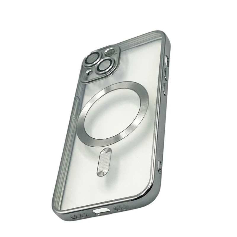 Çexol 888_store_563 MagSafe Apple iPhone 15 üçün Titan/Şəffaf