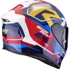 Motosiklet dəbilqəsi Scorpion EXO-R1 Evo Air Coup Blue-Red-Yellow, ölçü M
