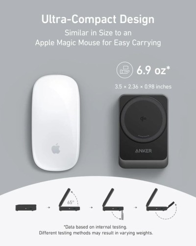 Simsiz şarj cihazı Anker MagGo Wireless Charging Station 3-in-1, Qara - 194644157159