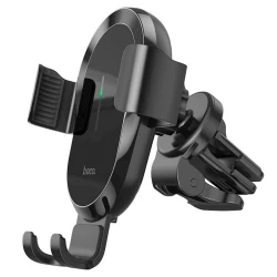 Simsiz qidalanma ilə avtomobil tutacağı telefon üçün Hoco CA105 Guide Black