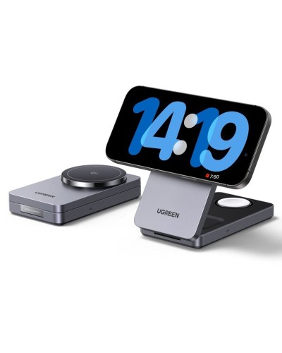 Simsiz enerji toplama cihazı Ugreen W707, Boz